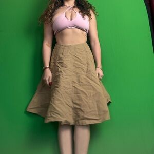 Elegant Tan Women's Skirt